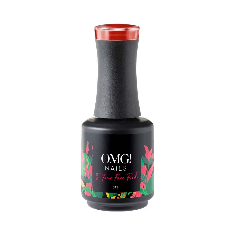 In Your Face Red Gellak - OMG! Nails
